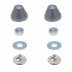 Geberit cover caps - matt chrome (pair) (217.713.46.1) - thumbnail image 1