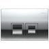 Geberit Delta25 Dual Flush Plate - Gloss Chrome (115.135.21.5) - thumbnail image 1