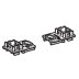 Geberit Duofix Set Of Foot Plates (244.125.00.2) - thumbnail image 1