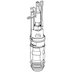 Geberit flush valve with basket (241.858.00.1) - thumbnail image 1