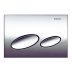 Geberit Kappa20 dual flush plate - bright chrome (115.228.21.1) - thumbnail image 1