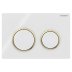 Geberit Kappa21 dual flush plate - white/gold (115.240.KK.1) - thumbnail image 1