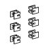 Geberit Monolith Front Cladding Fastening Set (242.480.00.1) - thumbnail image 1