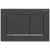 Geberit Omega30 Dual Flush Plate - Matt Black/Gloss Chrome (115.080.14.1) - thumbnail image 1