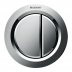 Geberit Pneumatic Dual Flush Button - Gloss Chrome (116.050.21.1) - thumbnail image 1
