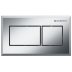 Geberit Pneumatic Dual Flush Plate - Brushed Chrome (115.932.GH.1) - thumbnail image 1