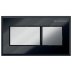 Geberit Pneumatic Square Dual Flush Plate - For Sigma Concealed Cistern - Black / Chrome (116.053.KV.1) - thumbnail image 1