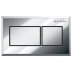 Geberit Pneumatic Square Dual Flush Plate - For Sigma Concealed Cistern - Gloss Chrome (116.053.KA.1) - thumbnail image 1