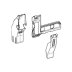 Geberit receptacle with insertion slide (242.602.00.1) - thumbnail image 1