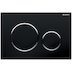 Geberit Sigma20 dual flush plate - black/bright chrome (115.882.KM.1) - thumbnail image 1