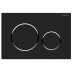Geberit Sigma20 Dual Flush Plate - Matt Black/Chrome (115.882.14.1) - thumbnail image 1