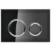 Geberit Sigma21 Dual Flush Plate - Black / Chrome (115.884.SJ.1) - thumbnail image 1