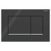 Geberit Sigma30 Dual Flush Plate - Black/Gloss Chrome (115.883.KM.1) - thumbnail image 1