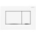 Geberit Sigma30 Dual Flush Plate - Matt White/Gloss Chrome (115.883.JT.1) - thumbnail image 1