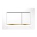 Geberit Sigma30 dual flush plate - white/gold (115.883.KK.1) - thumbnail image 1