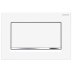 Geberit Sigma30 Stop-And-Go Flush Plate - Matt White/ Gloss Chrome (115.893.JT.1) - thumbnail image 1