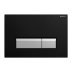 Geberit Sigma40 dual flush plate - black/alpine white (115.600.KR.1) - thumbnail image 1