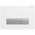 Geberit Sigma40 dual flush plate - brushed white (115.600.KQ.1) - thumbnail image 1