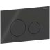 Geberit Sigma40 Dual Flush Plate - Round - Black Glass (115.628.SJ.1) - thumbnail image 1