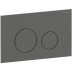 Geberit Sigma40 Dual Flush Plate - Round - Brushed Black Chrome (115.628.QD.1) - thumbnail image 1
