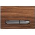 Geberit Sigma50 Dual Flush Plate - Chrome / Black Walnut (115.788.JX.2) - thumbnail image 1