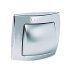 Geberit single flush hand operated actuator - bright/matt chrome (240.571.KA.1) - thumbnail image 1