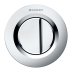 Geberit Type 01 Pnuematic Dual Flush Button - For Sigma Concealed Cistern - Matt Chrome - Plated (116.043.46.1) - thumbnail image 1