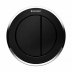 Geberit Type 10 pneumatic dual flush plate button - black/gloss chrome (116.055.KM.1) - thumbnail image 1