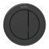Geberit Type 10 Pneumatic Dual Flush Button - Furniture Actuator - Black (116.057.16.1) - thumbnail image 1