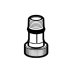 Geberit urinal control 1/2" connecting nipple - straight (242.130.00.1) - thumbnail image 1