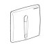 Geberit urinal plastic cover plate - matt chrome (240.966.46.1) - thumbnail image 1