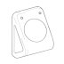 Geberit wall mounted foot actuator flush plate (240.078.00.1) - thumbnail image 1
