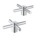 Grohe Atrio Cross Handles - Chrome (14215000) - thumbnail image 1