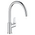 Grohe BauCurve Single Lever Sink Mixer Tap - Chrome (31536001) - thumbnail image 1