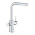 Grohe Blue Pure Minta Filter Tap with Pull-Out Mousseur - L-Spout - Chrome (30601000) - thumbnail image 1