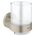 Grohe Essentials Crystal Glass With Holder - Brushed Nickel (40447EN1) - thumbnail image 1