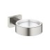 Grohe Essentials Cube Glass/Soap Dish Holder - Supersteel (40508DC1) - thumbnail image 1