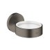Grohe Essentials Glass/Soap Dish Holder - Brushed Hard Graphite (40369AL1) - thumbnail image 1