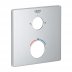 Grohe Grohtherm escutcheon - square - chrome (49078000) - thumbnail image 1