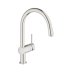 Grohe Minta Single Lever Sink Mixer - Supersteel (32918DC0) - thumbnail image 1