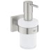 Grohe Start Cube Soap Dispenser With Holder - Brushed Chrome (41098DC0) - thumbnail image 1