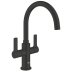 Grohe Quickfix Start Two Handle Sink Mixer Tap - Matt Black (304812430) - thumbnail image 1