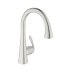 Grohe Zedra Single Lever Sink Mixer - Stainless Steel (32294SD1) - thumbnail image 1