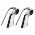 Grohe bath shower pillar unions chrome 180mm centres - pair (18121000) - thumbnail image 1