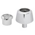 Grohe push button and escutcheon - matt chrome (42311PI0) - thumbnail image 1