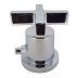 Hansgrohe Citterio cross head temperature control handle - chrome (39391000) - thumbnail image 1