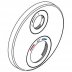Hansgrohe Ecostat escutcheon - round - chrome (95904000) - thumbnail image 1
