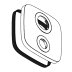 hansgrohe Escutcheon For Exchanged Connections - Chrome (92388000) - thumbnail image 1