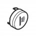 Hansgrohe push button body shower symbol - white (92578450) - thumbnail image 1