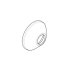 hansgrohe Wall Escutcheon - Chrome (94135000) - thumbnail image 1